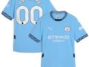 Manchester City Puma Women's 2024/25 Home Replica Custom Jersey - Light Blue