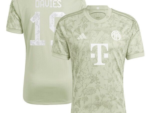 Alphonso Davies Bayern Munich adidas 2023/24 Oktoberfest Replica Player Jersey - Green