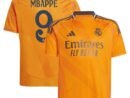 Kylian Mbappé Los Merengues adidas Youth 2024/25 Away Replica Player Jersey - Orange