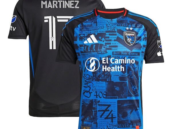 Josef Martinez San Jose Earthquakes adidas 2025 Headliner Authentic Player Jersey - Black