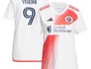 Giacomo Vrioni New England Revolution adidas Women's 2024 Defiance Replica Jersey - White