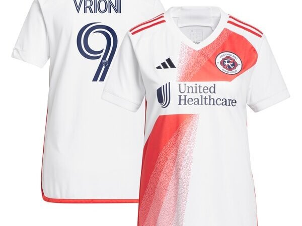 Giacomo Vrioni New England Revolution adidas Women's 2024 Defiance Replica Jersey - White