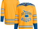 St. Louis Blues adidas Reverse Retro 2.0 Authentic Blank Jersey - Yellow