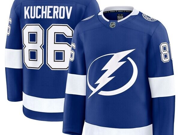 Nikita Kucherov Tampa Bay Lightning  Home Premium Jersey - Blue/Black