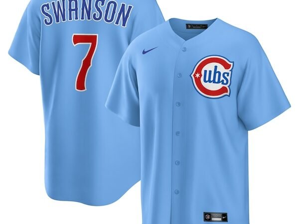 Dansby Swanson Chicago Cubs Nike 2nd Alternate Replica Player Jersey - Blue