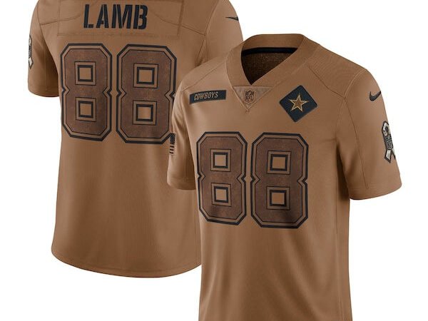 CeeDee Lamb Dallas Cowboys Nike 2023 Salute To Service Limited Jersey - Brown