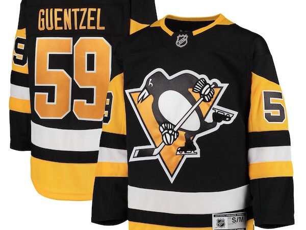 Jake Guentzel Pittsburgh Penguins Youth Home Premier Player Jersey - Black