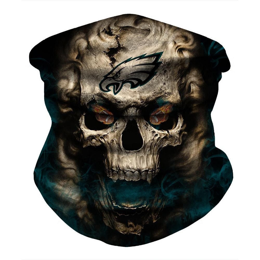 PHILADELPHIA EAGLES & SKULL FACE MASK BANDANAS