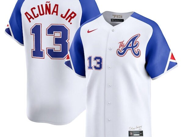 Ronald Acuña Jr. Atlanta Braves Nike City Connect Limited Player Jersey - White