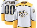 Nashville Predators  Away Premium Custom Jersey - White/Gold