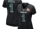 Jalen Hurts Philadelphia Eagles Nike Women's Super Bowl LIX Fashion Game Player Jersey - Carbon Black