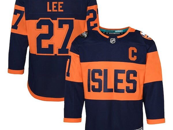 Anders Lee New York Islanders Youth 2024 NHL Stadium Series Premier Player Jersey – Navy