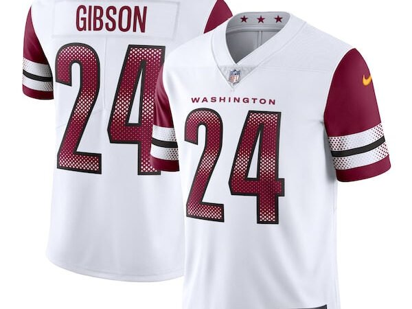 Antonio Gibson Washington Commanders Nike Vapor Limited Jersey - White/Black/Burgundy