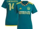 Chicharito LA Galaxy adidas Women's 2024 LA Kit Replica Player Jersey - Green