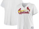 St. Louis Cardinals Women's Plus Size Home Replica Team Jersey - White