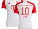 Leroy Sané Bayern Munich adidas Youth 2023/24 Home Replica Jersey - White/Green