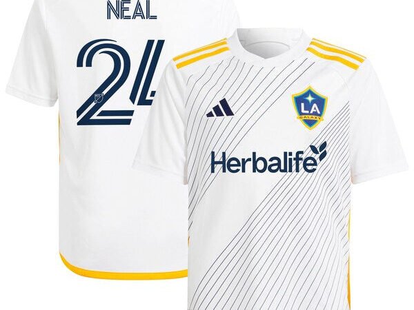 Jalen Neal LA Galaxy adidas Youth 2024 Angeleno Kit Replica Player Jersey - White