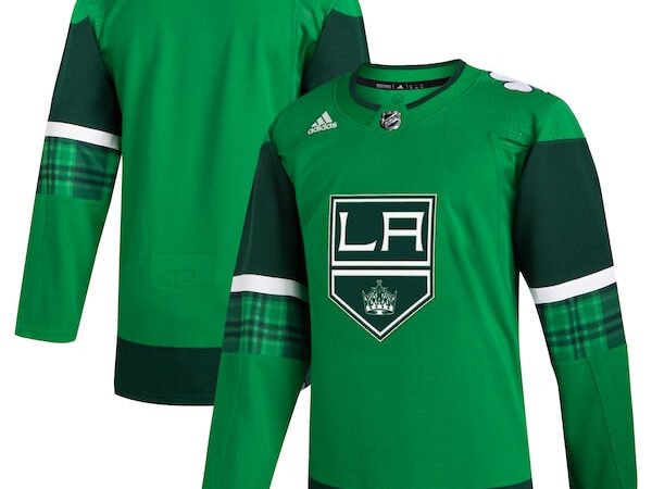 Los Angeles Kings adidas 2023 St. Patrick's Day Primegreen Authentic Jersey - Kelly Green
