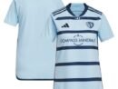 Sporting Kansas City adidas Women's 2024 Hoops 4.0 Replica Jersey - Light Blue