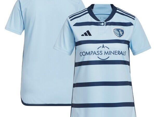 Sporting Kansas City adidas Women's 2024 Hoops 4.0 Replica Jersey - Light Blue