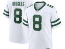 Aaron Rodgers New York Jets Nike Youth Game Jersey - White/Black/Green