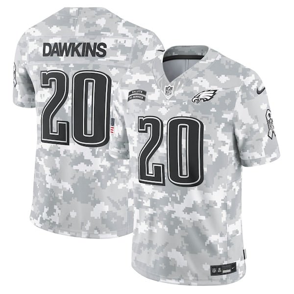 Brian Dawkins Philadelphia Eagles Nike 2024 Salute to Service Retired Player Limited Jersey - Arctic Camo