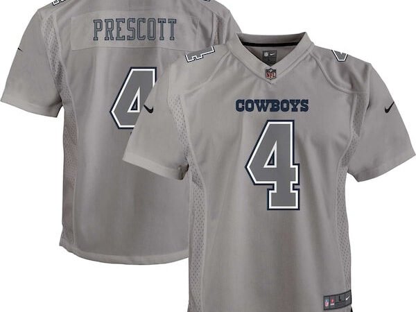 Dak Prescott Dallas Cowboys Nike Youth Atmosphere Game Jersey - Gray