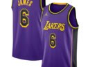 LeBron James Los Angeles Lakers Jordan Brand Unisex Swingman Jersey - Statement Edition - Purple