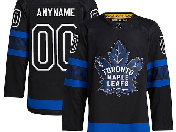 adidas Authentic Toronto Maple Leafs x drew house Alternate Custom Jersey - Black