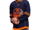 Edmonton Oilers adidas  Alternate  Primegreen Authentic Custom Jersey - Navy