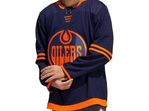 Edmonton Oilers adidas  Alternate  Primegreen Authentic Custom Jersey - Navy