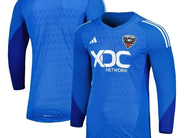 D.C. United adidas 2024 Goalkeeper Long Sleeve Replica Jersey - Blue