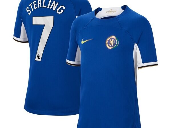 Raheem Sterling Chelsea Nike Youth 2023/24 Home Stadium Replica Jersey - Blue