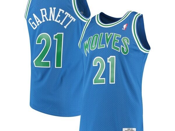 Kevin Garnett Minnesota Timberwolves 1995/96 Hardwood Classics Swingman Jersey - Blue