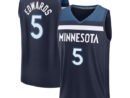 Anthony Edwards Minnesota Timberwolves  Fast Break Replica Player Jersey - Icon Edition - Navy