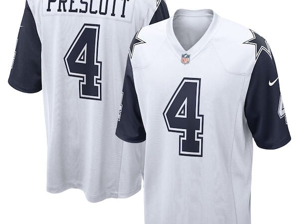 Dak Prescott Dallas Cowboys Nike Alternate Game Jersey - White/Navy