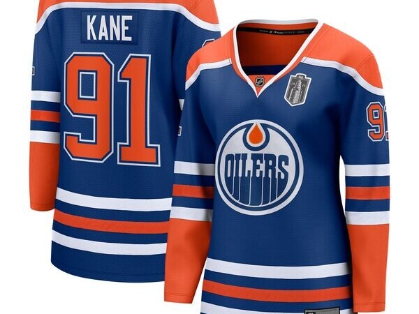 Evander Kane Edmonton Oilers Women's 2025 Stanley Cup Final Home Breakaway Jersey - Royal