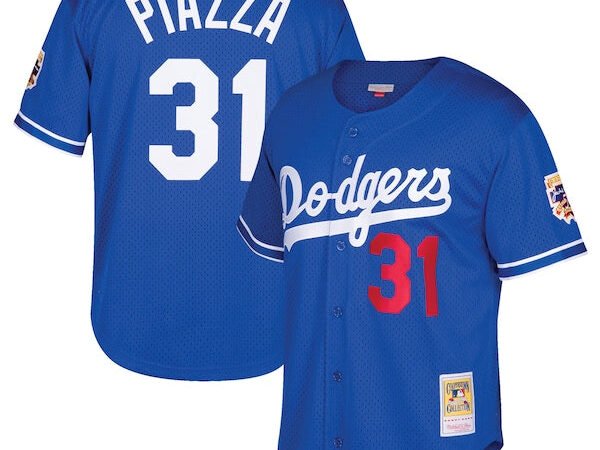 Mike Piazza Los Angeles Dodgers Youth Cooperstown Collection Mesh Batting Practice Jersey - Royal