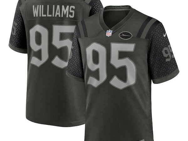 Quinnen Williams New York Jets Nike 2025 Rivalries Collection Game Jersey - Gotham Green