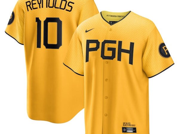 Bryan Reynolds Pittsburgh Pirates Nike 2023 City Connect Replica Player Jersey - Gold