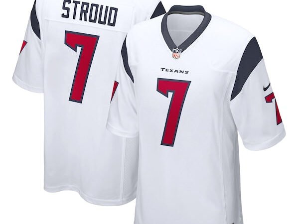 CJ Stroud Houston Texans Nike 2023 NFL Draft First Round Pick Game Jersey - White/Navy/Red
