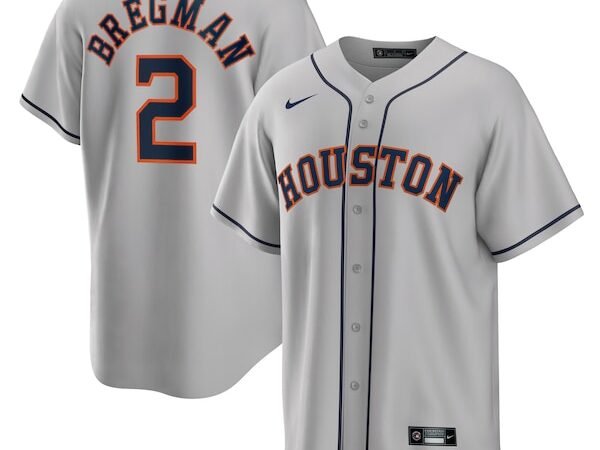 Alex Bregman Houston Astros Nike Road Replica Player Name Jersey - Gray/White