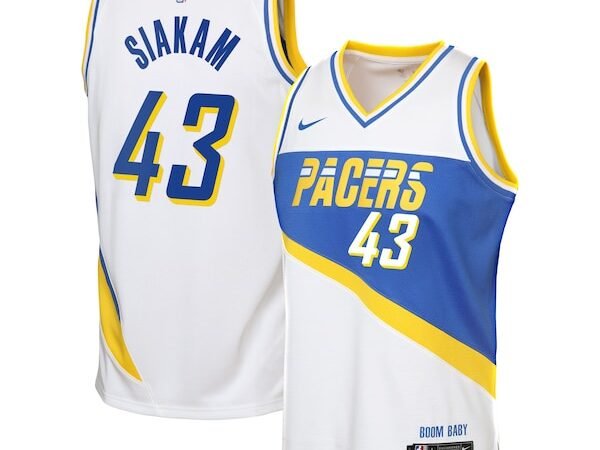 Pascal Siakam Indiana Pacers Nike Youth 2025/26 City Edition Swingman Jersey - White