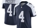 Dak Prescott Dallas Cowboys Nike Alternate Vapor Limited Jersey - Navy/White