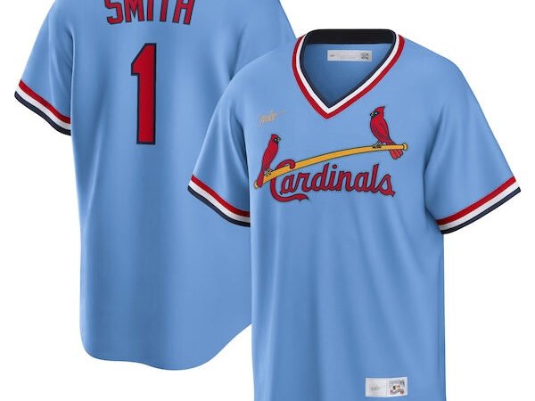 Ozzie Smith St. Louis Cardinals Nike Road Cooperstown Collection Player Jersey - Light Blue