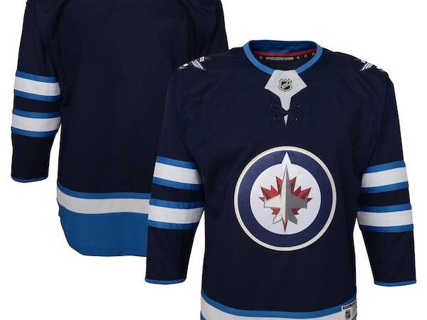 Winnipeg Jets Youth Home Premier Jersey - Navy