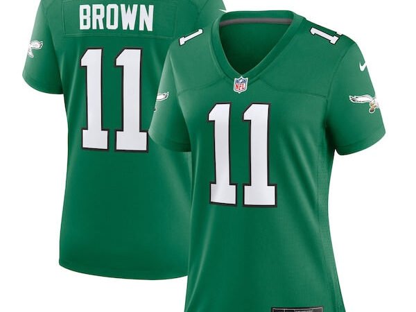A.J. Brown Philadelphia Eagles Nike Women's Player Jersey - Kelly Green