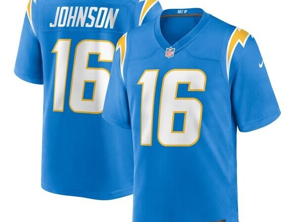 Tyler Johnson Los Angeles Chargers Nike Team Game Jersey -  Powder Blue