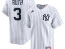 Babe Ruth New York Yankees Nike Throwback Cooperstown Collection Limited Jersey - White