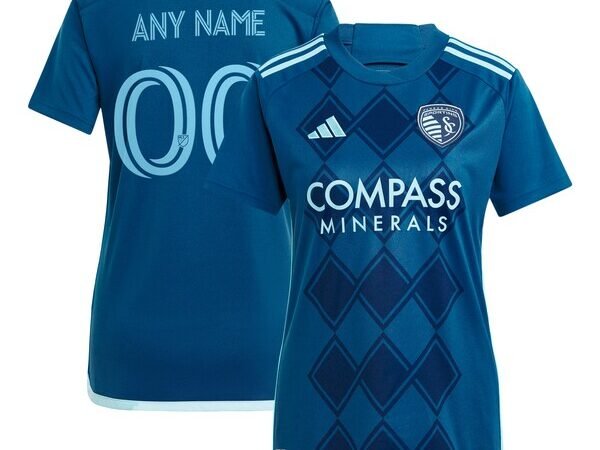 Sporting Kansas City adidas Women's 2024 Diamonds Our Forever Replica Custom Jersey – Navy